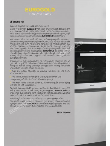 CATALOGUE PHỤ KIỆN BẾP EUROGOLD 2026