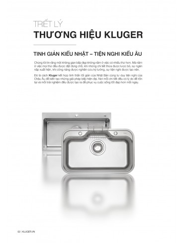 CATALOGUE CHẬU RỬA CHÉN KLUGER 2026