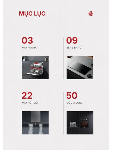 CATALOGUE THIẾT BỊ BẾP CANZY 2026