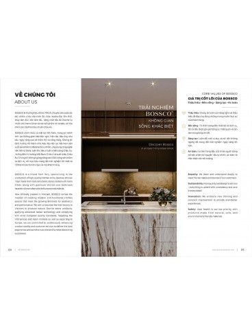CATALOGUE BỒN RỬA CHÉN BOSSCO