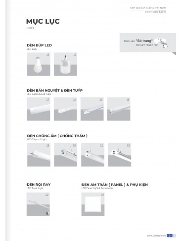 CATALOGUE ĐÈN VINALED 2025 - 2026