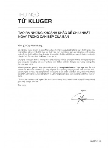 CATALOGUE CHẬU RỬA CHÉN KLUGER 2026