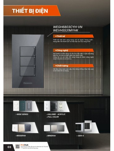 CATALOGUE THIẾT BỊ ĐIỆN PANASONIC & NANOCO T07.2026