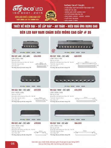 CATALOGUE ĐÈN ANFACO THÁNG 02.2026