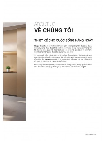 CATALOGUE CHẬU RỬA CHÉN KLUGER 2026