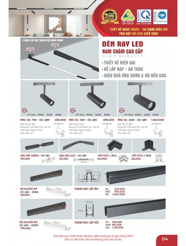 CATALOGUE ĐÈN ANFACO THÁNG 05.2026