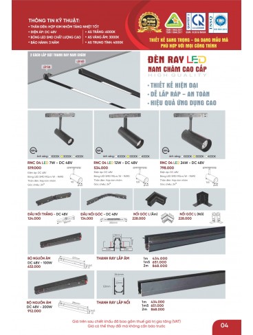 CATALOGUE ĐÈN ANFACO THÁNG 09.2025