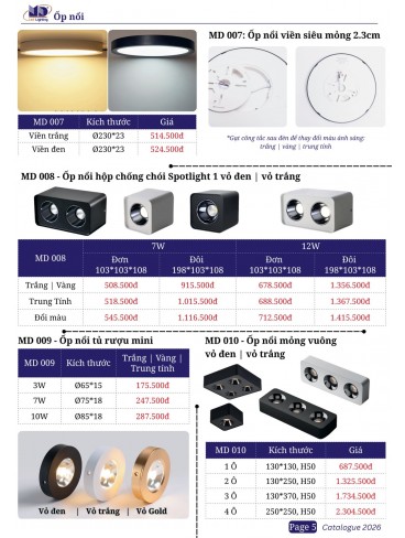 CATALOGUE MD LIGHTING 2026