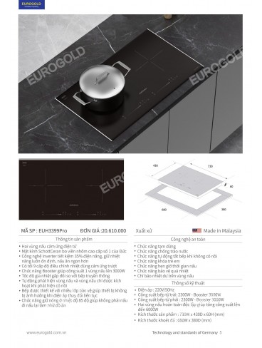 CATALOGUE THIẾT BỊ BẾP EUROGOLD 2026