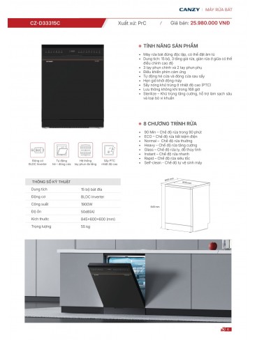 CATALOGUE THIẾT BỊ BẾP CANZY 2026