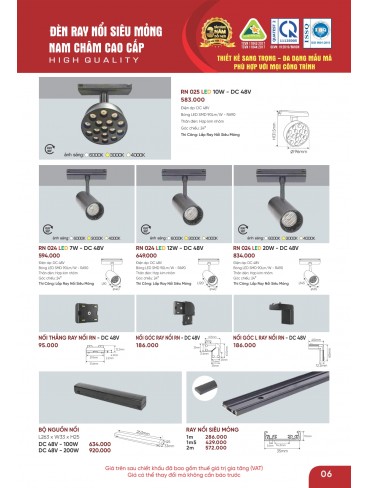 CATALOGUE ĐÈN ANFACO THÁNG 09.2025
