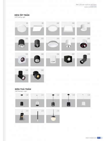CATALOGUE ĐÈN VINALED 2025 - 2026