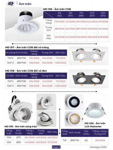 CATALOGUE MD LIGHTING T08.2026