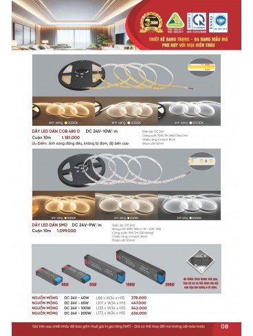CATALOGUE ĐÈN ANFACO THÁNG 07.2026