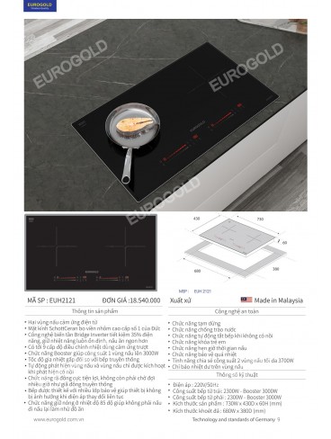 CATALOGUE THIẾT BỊ BẾP EUROGOLD 2026