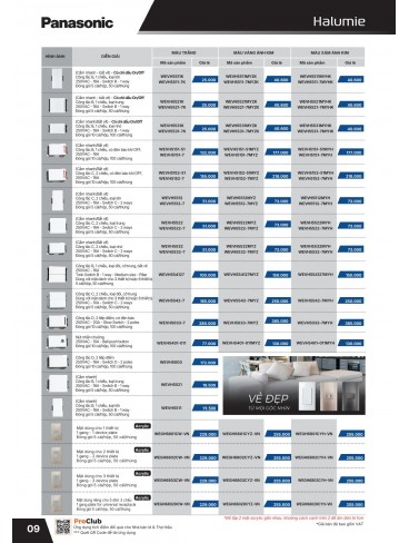 CATALOGUE THIẾT BỊ ĐIỆN PANASONIC & NANOCO T01.2026