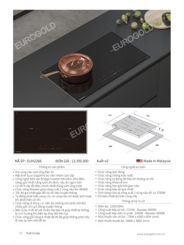 CATALOGUE THIẾT BỊ BẾP EUROGOLD 2026