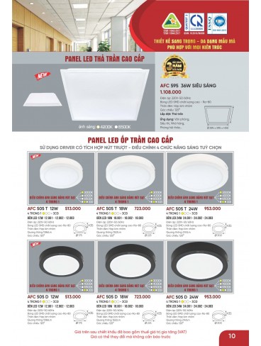 CATALOGUE ĐÈN ANFACO THÁNG 05.2026