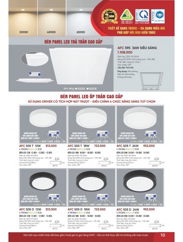 CATALOGUE ĐÈN ANFACO THÁNG 07.2026