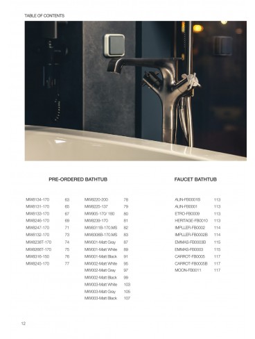 CATALOGUE BỒN TẮM MOWOEN 2026