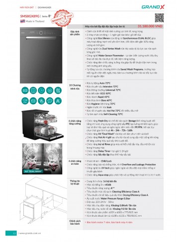 CATALOGUE THIẾT BỊ THIẾT BỊ BẾP GRANDX 2026