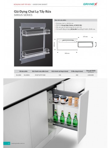 CATALOGUE THIẾT BỊ PHỤ KIỆN BẾP GRANDX 2026
