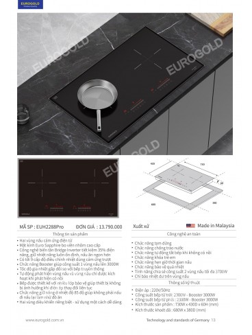 CATALOGUE THIẾT BỊ BẾP EUROGOLD 2026