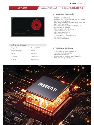 CATALOGUE THIẾT BỊ BẾP CANZY 2026