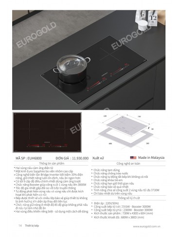 CATALOGUE THIẾT BỊ BẾP EUROGOLD 2026