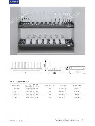 CATALOGUE PHỤ KIỆN BẾP EUROGOLD 2026
