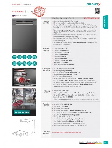 CATALOGUE THIẾT BỊ THIẾT BỊ BẾP GRANDX 2026