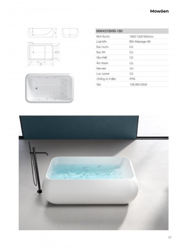 CATALOGUE BỒN TẮM MOWOEN 2026