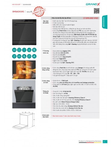 CATALOGUE THIẾT BỊ THIẾT BỊ BẾP GRANDX 2026