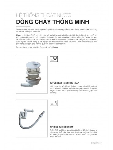 CATALOGUE CHẬU RỬA CHÉN KLUGER 2026