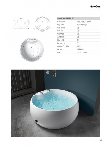 CATALOGUE BỒN TẮM MOWOEN 2026