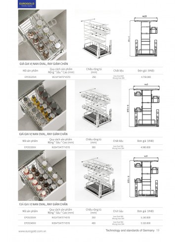 CATALOGUE PHỤ KIỆN BẾP EUROGOLD 2026
