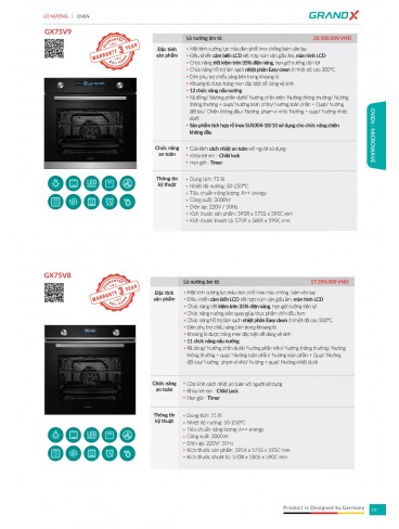 CATALOGUE THIẾT BỊ THIẾT BỊ BẾP GRANDX 2026
