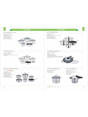 CATALOGUE THIẾT BỊ BẾP FASTER 2026