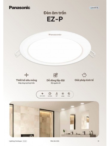 CATALOGUE ĐÈN PANASONIC THÁNG 06 - 2026