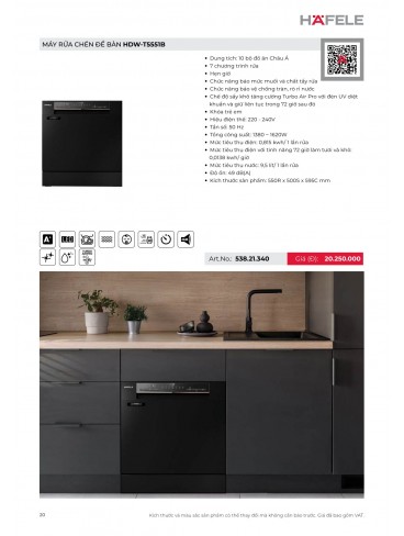 CATALOGUE THIẾT BỊ BẾP HAFELE 2026