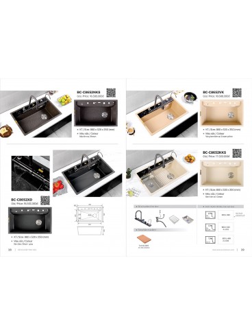 CATALOGUE BỒN RỬA CHÉN BOSSCO