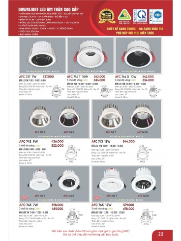 CATALOGUE ĐÈN ANFACO THÁNG 02.2026