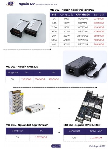 CATALOGUE MD LIGHTING T08.2026