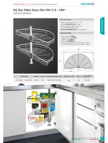 CATALOGUE THIẾT BỊ PHỤ KIỆN BẾP GRANDX 2026