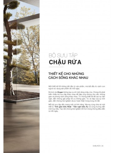 CATALOGUE CHẬU RỬA CHÉN KLUGER 2026