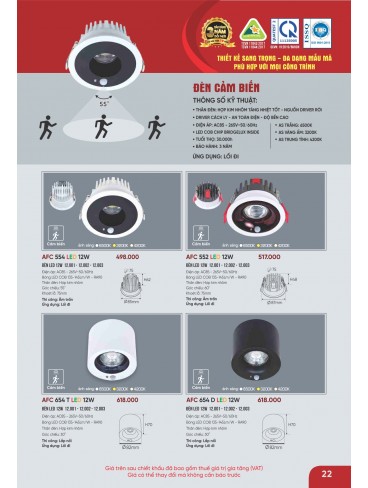 CATALOGUE ĐÈN ANFACO THÁNG 09.2025
