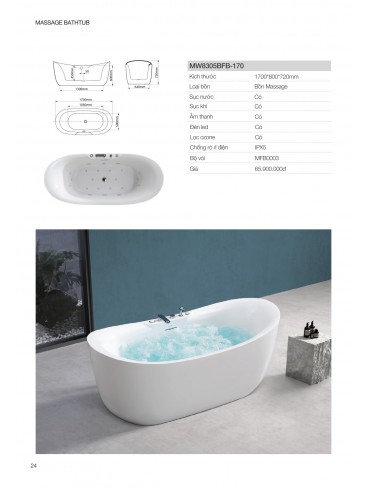 CATALOGUE BỒN TẮM MOWOEN 2026