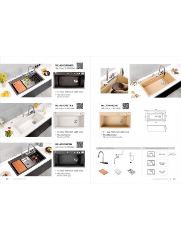 CATALOGUE BỒN RỬA CHÉN BOSSCO