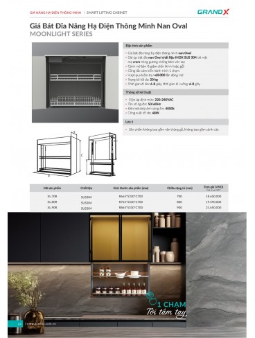 CATALOGUE THIẾT BỊ PHỤ KIỆN BẾP GRANDX 2026