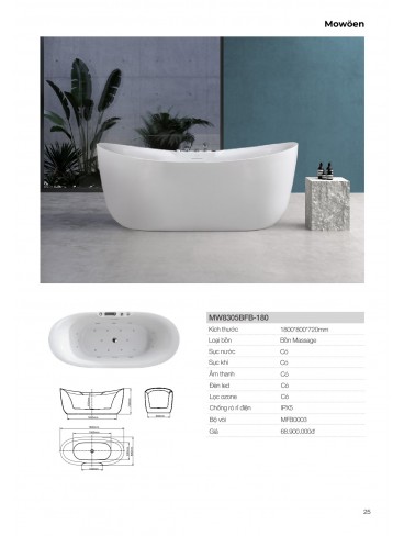 CATALOGUE BỒN TẮM MOWOEN 2026